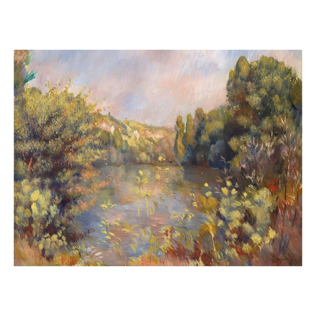 Küchenspritzschutz Auguste Renoir - Landschaft mit See