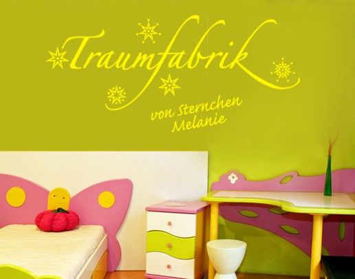 Wandtattoo Sprüche - Wandtattoo Namen No.SF538 Wunschtext Traumfabrik