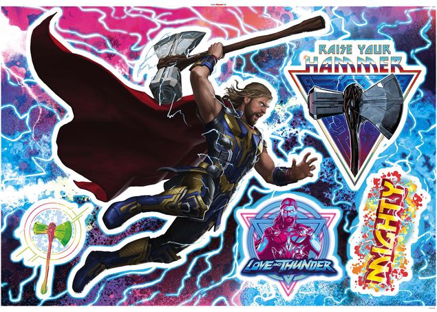 Wandtattoo Geometrische Formen Thor4 - Mighty Thor