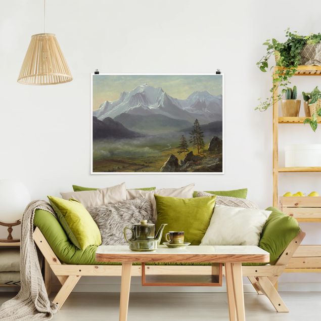 Poster Kunstdruck Albert Bierstadt - Mont Blanc