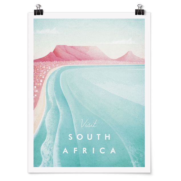 Vintage Poster Reiseposter - Südafrika