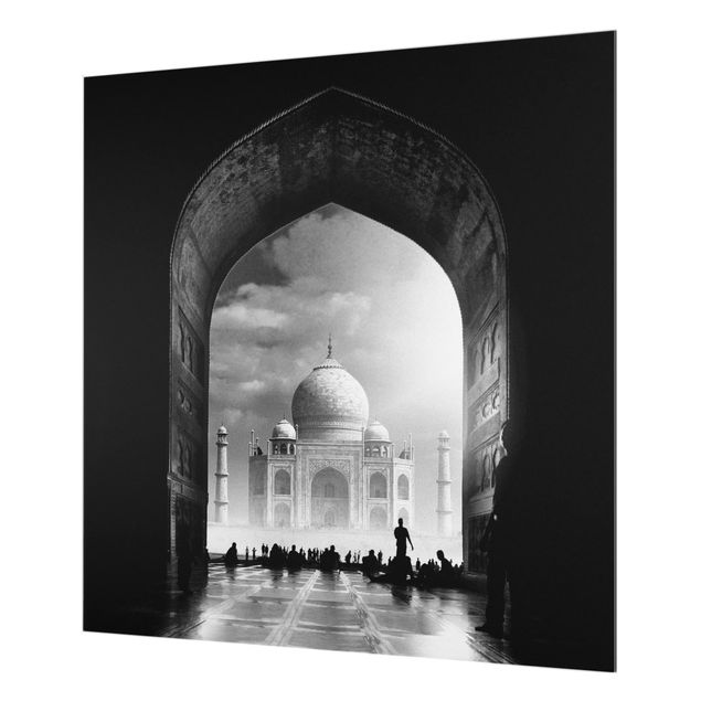 Glas Spritzschutz - Das Tor zum Taj Mahal - Quadrat - 1:1