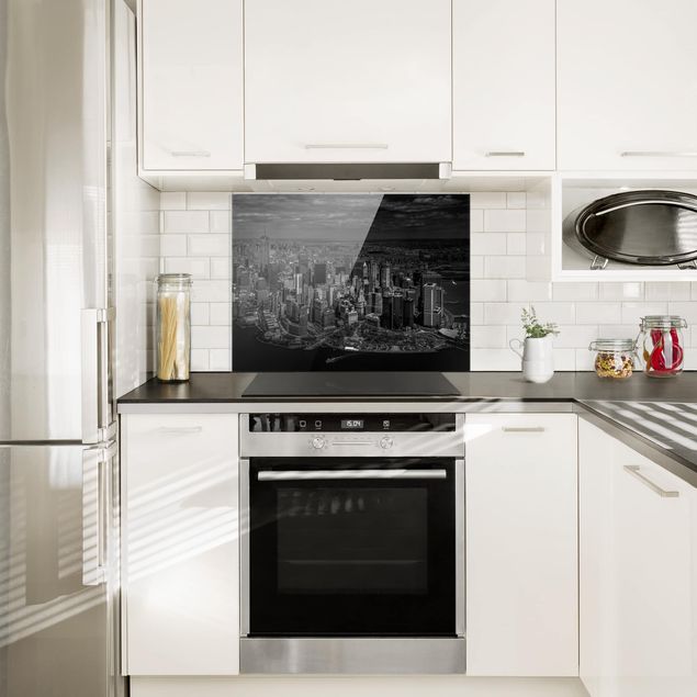 Spritzschutz Küche New York - Manhattan aus der Luft