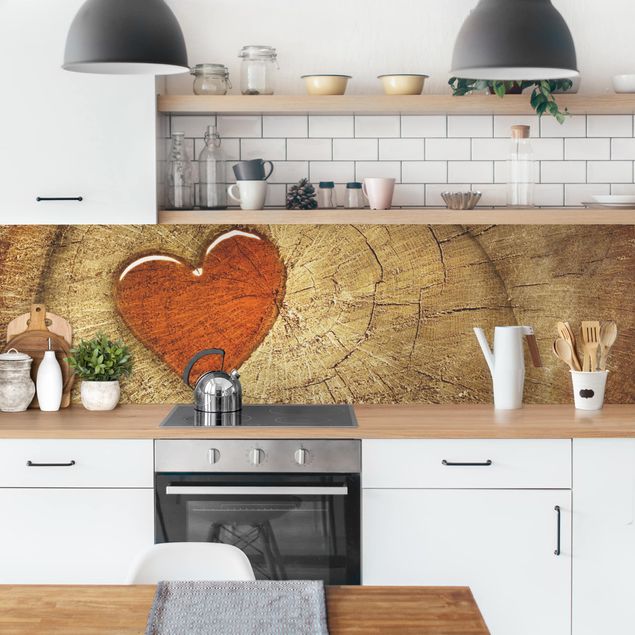 Küchenrückwand Muster Natural Love