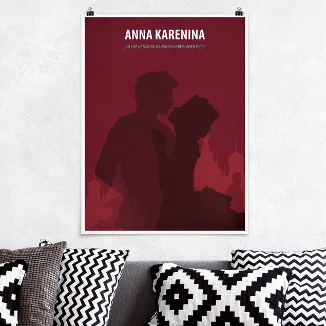 Wandbilder abstrakt Filmposter Anna Karenina