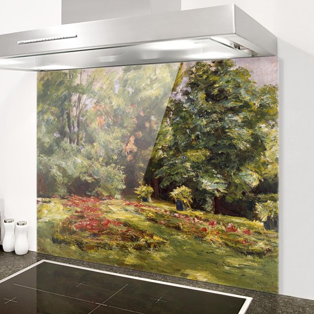 Bilder Impressionismus Max Liebermann - Blumenterrasse im Wannseegarten