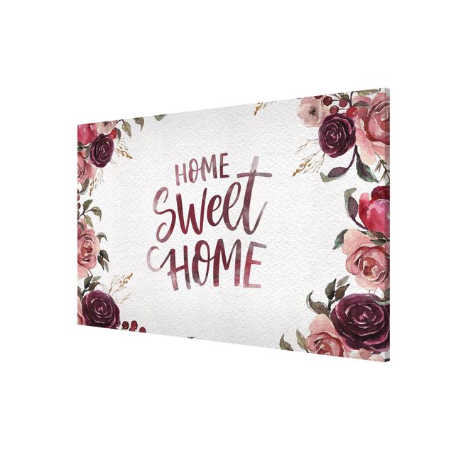 Wandbilder Home Sweet Home Aquarell auf Papier