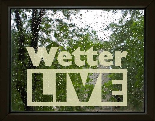 Fensterfolie Wohnzimmer No.UL463 Wetter Live