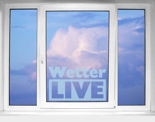 Fensterfolie Weiß No.UL463 Wetter Live