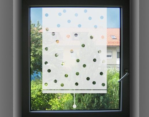 Fensterfolie - Sichtschutzfolie Sichtschutzfolie No.UL474 Rollo gepunktet - Milchglasfolie