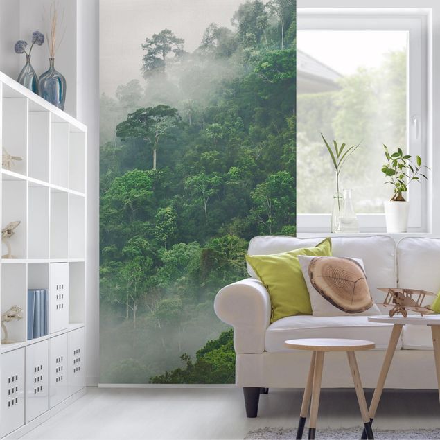 Raumteiler - Dschungel im Nebel - 250x120cm