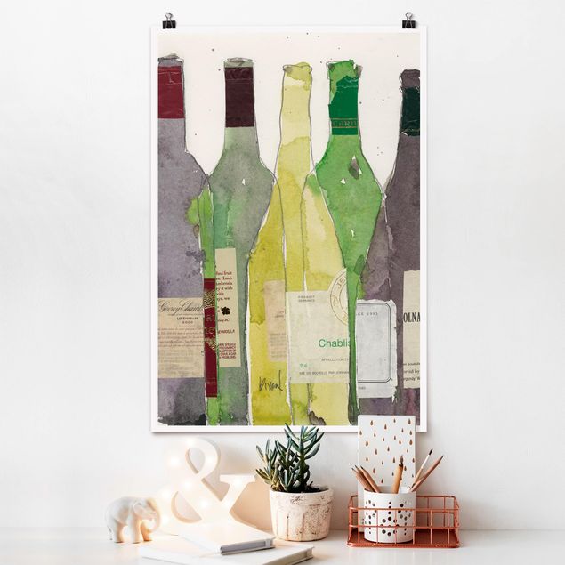 Poster Illustration Wein & Spirituosen III