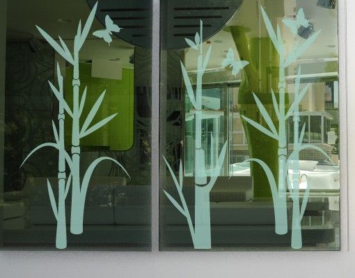 Fensterfolie Weiß No.75 Bambus