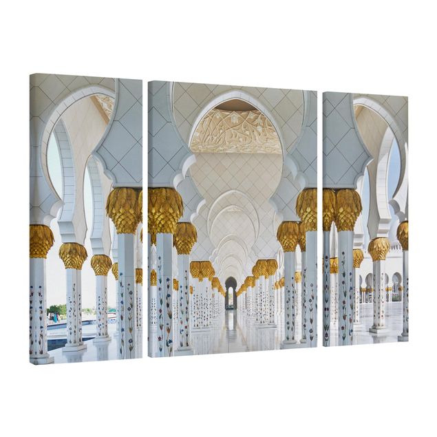 Bilder auf Leinwand Moschee in Abu Dhabi