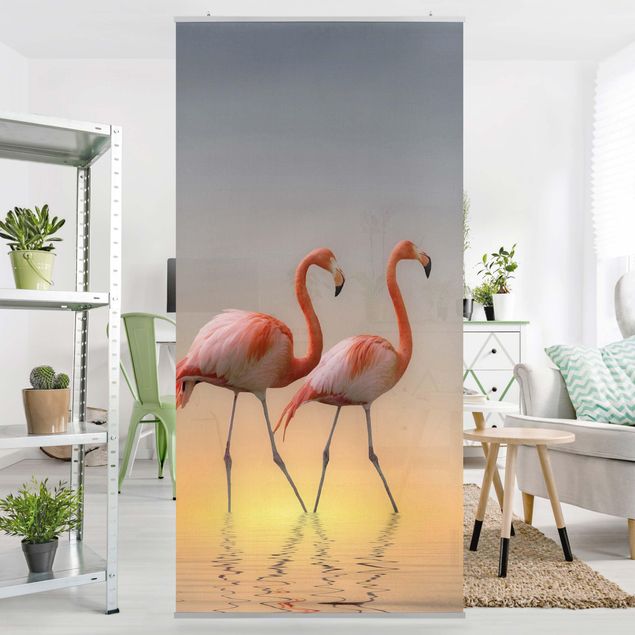 Raumteiler - Flamingo Love 250x120cm