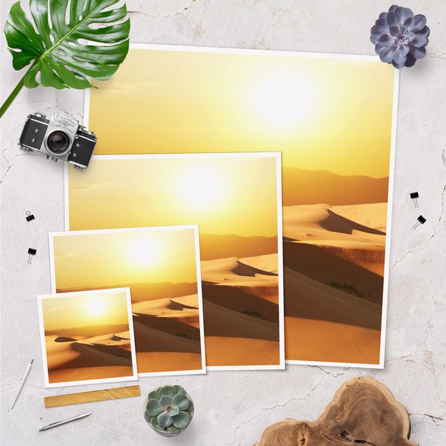 Poster - Die Wüste Saudi Arabiens - Quadrat 1:1