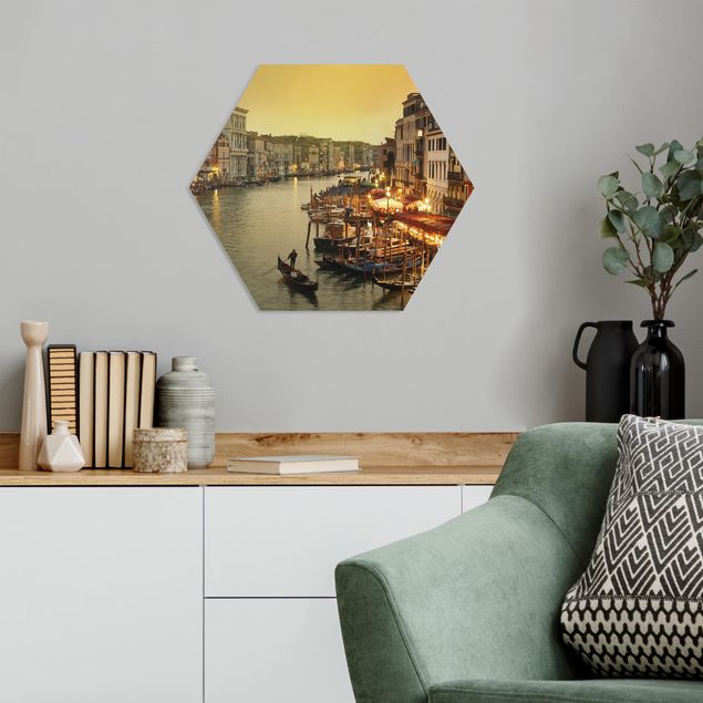 Hexagon Bilder Großer Kanal von Venedig
