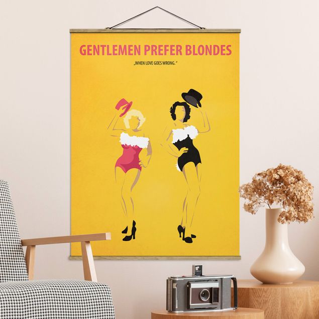 Schöne Wandbilder Filmposter Gentlemen Prefer Blondes
