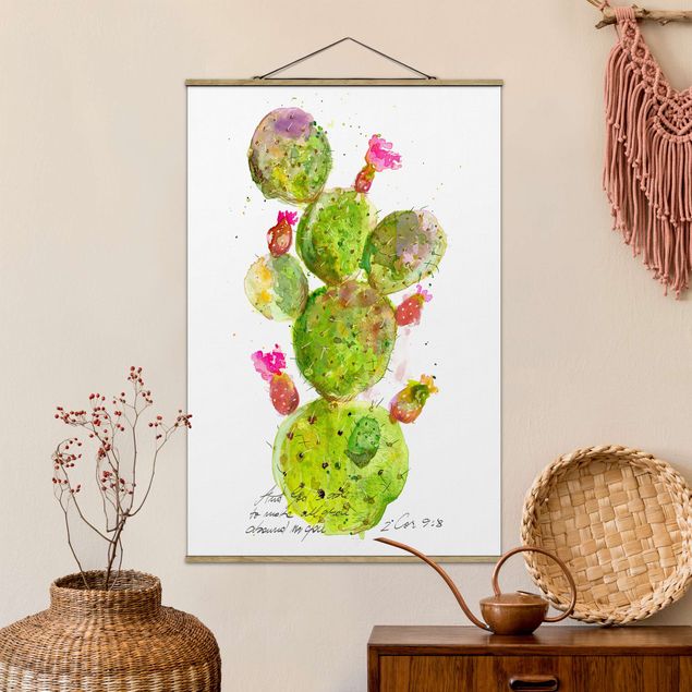 Schöne Wandbilder Kaktus mit Bibelvers III