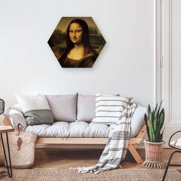 Moderne Holzbilder Leonardo da Vinci - Mona Lisa