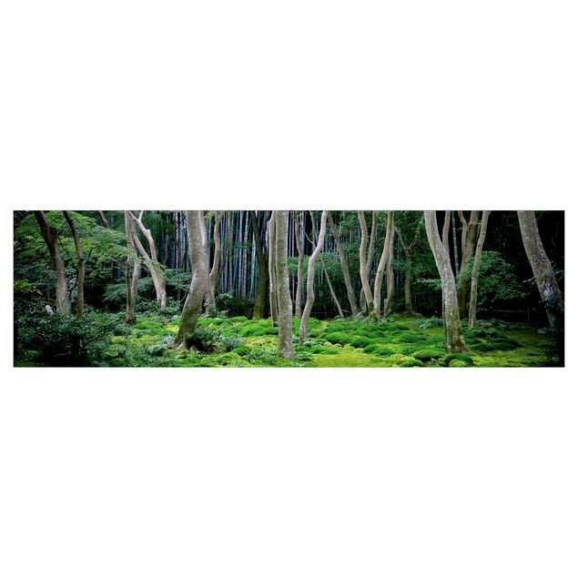 Küchenrückwand Grün Japanischer Wald