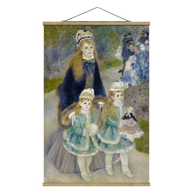 Stoffbilder zum Aufhängen Auguste Renoir - Mutter und Kinder