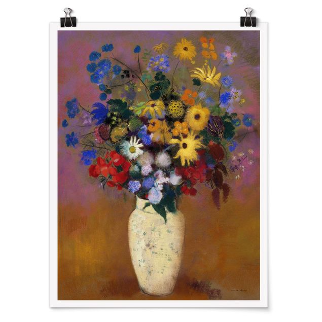 Schöne Wandbilder Odilon Redon - Blumen in einer Vase