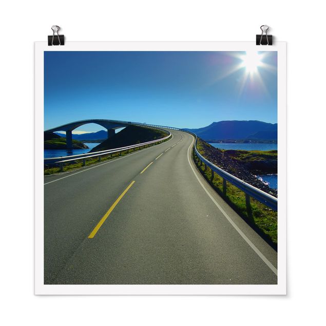 Poster - Bridge to Norway - Quadrat 1:1