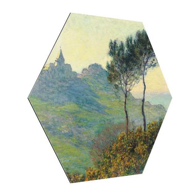 Alu Dibond Druck Claude Monet - Varengeville Abendsonne