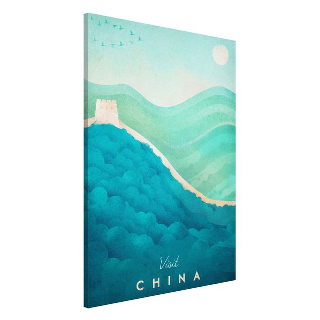 Magnettafel Skyline Reiseposter - China