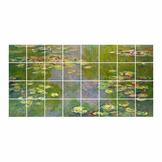 Fliesenbilder Claude Monet - Grüne Seerosen