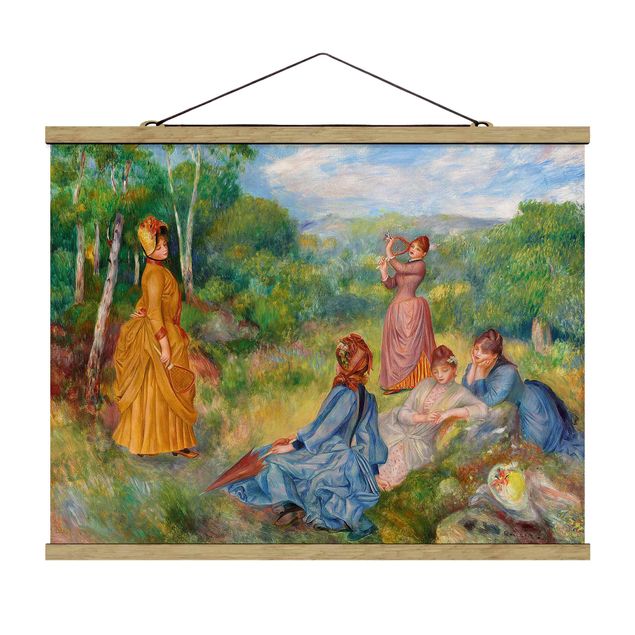 Stoffbilder zum Aufhängen Auguste Renoir - Federballspiel