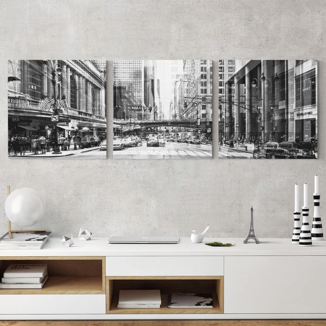 Wandbilder XXL NYC Urban schwarz-weiß