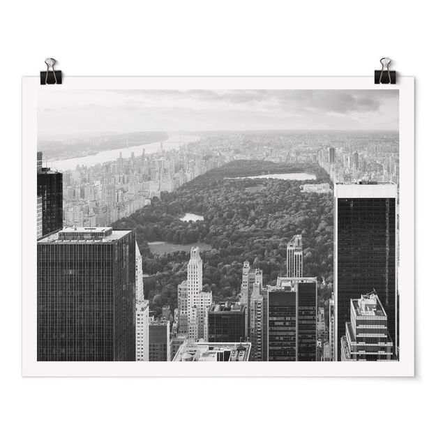 Städte Poster Blick über den Central Park II