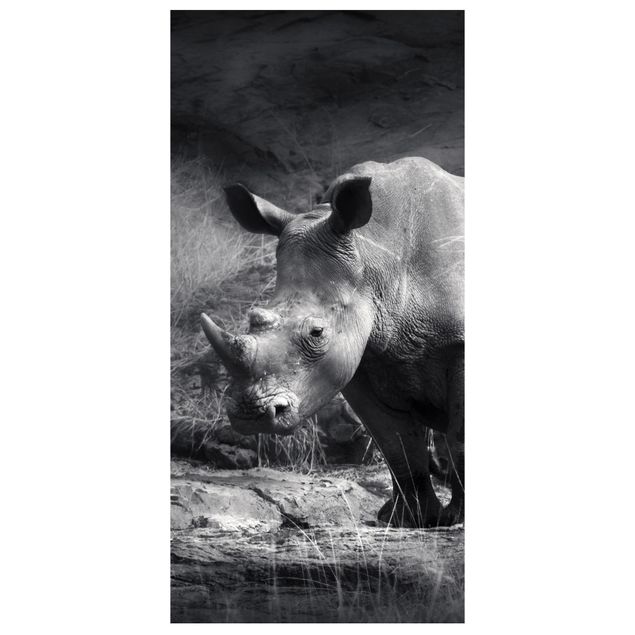 Raumteiler - Lonesome Rhinoceros 250x120cm