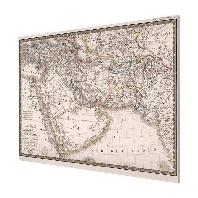 Schöne Wandbilder Vintage Karte im Orient
