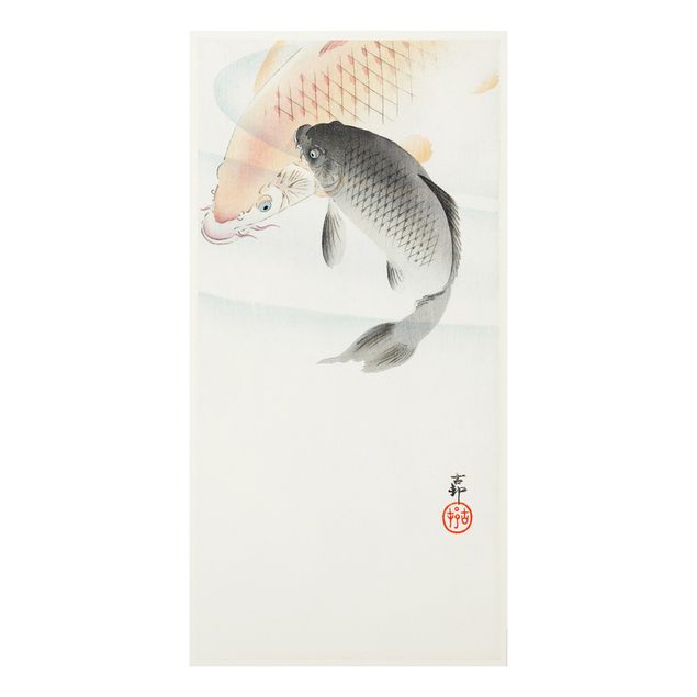 Bilder auf Hartschaumplatte Vintage Illustration Asiatische Fische I