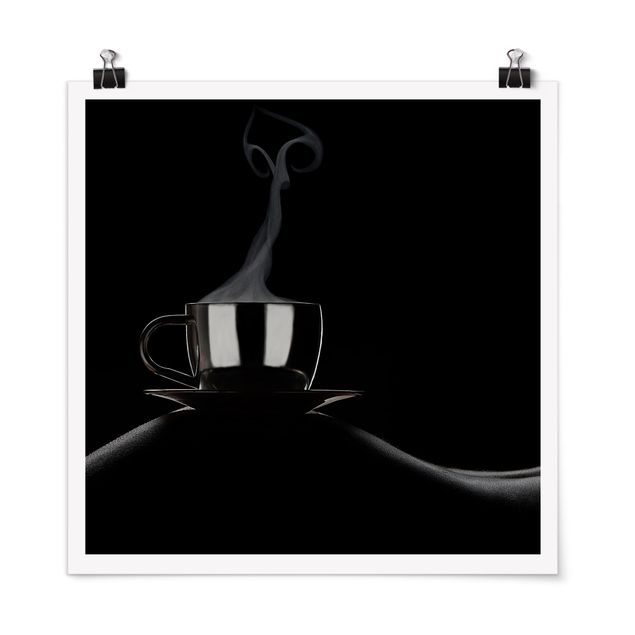 Poster - Coffee in Bed - Quadrat 1:1
