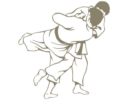 Wandsticker No.IS56 Judoka