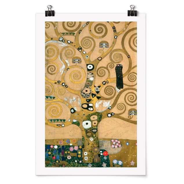 Poster - Gustav Klimt - Der Lebensbaum - Hochformat 3:2