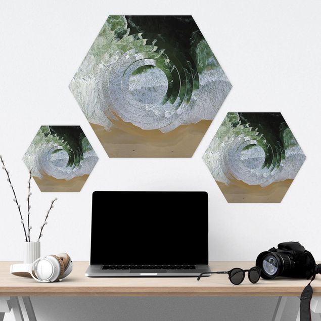Hexagon Bild Forex - Geometrie trifft Strand