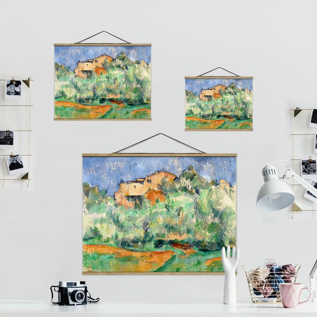 Wandbilder Kunstdruck Paul Cézanne - Haus auf Anhöhe