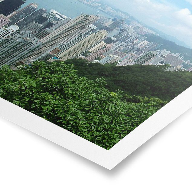 Poster - Watching HongKong - Panorama Querformat