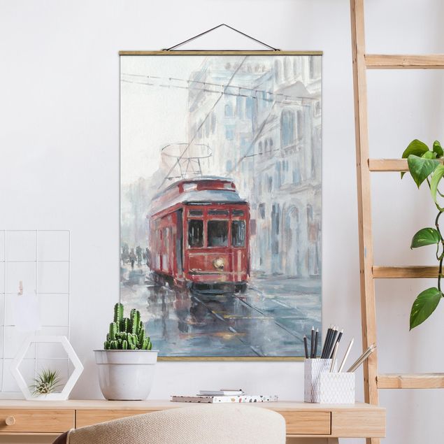 Schöne Wandbilder Straßenbahn-Studie II