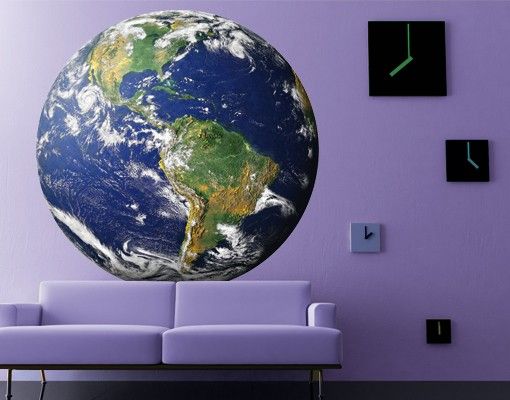 Wandsticker Weltkarte No.823 Die Erde