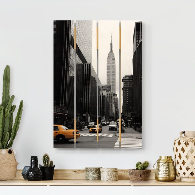 Moderne Holzbilder Empire State Building