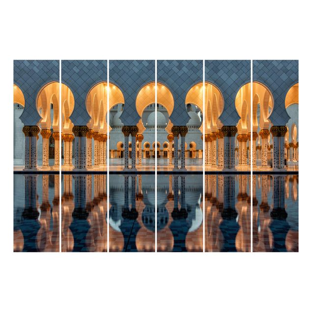Flächenvorhang 6er Set Reflexionen in der Moschee