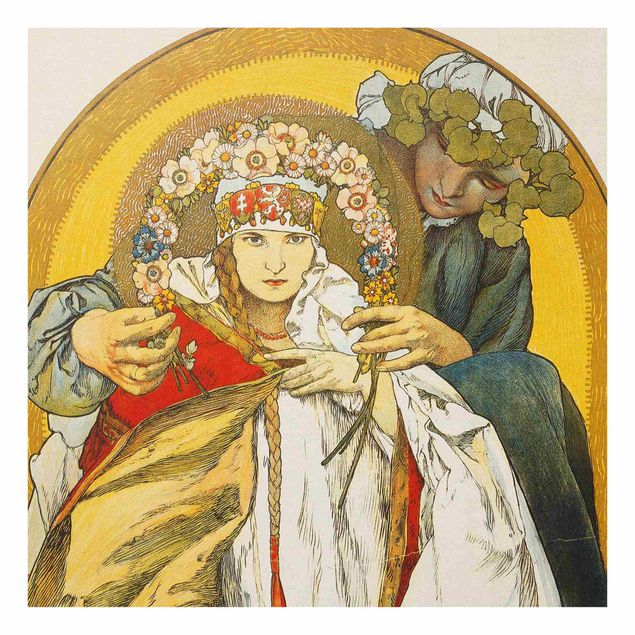 Kunstdrucke Mucha Alfons Mucha - Plakat Tschechoslowakischen Republik