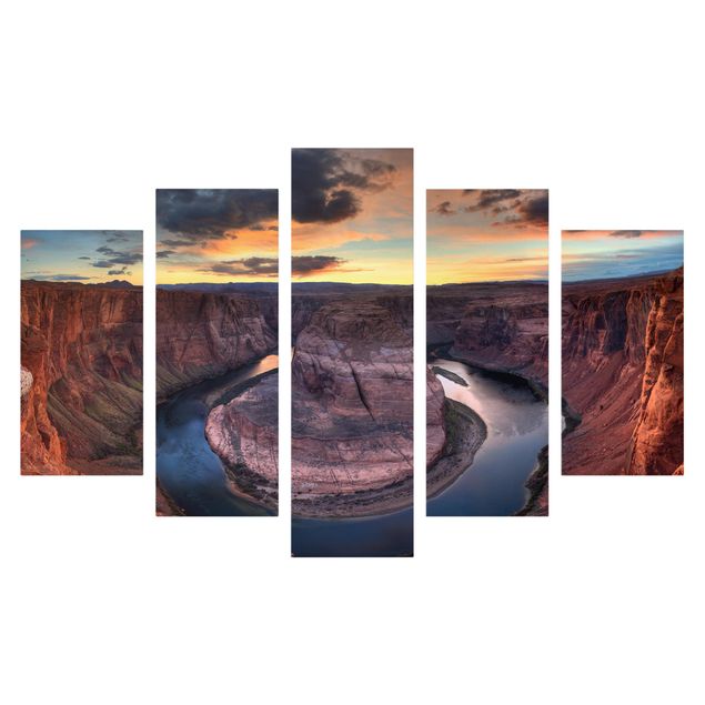 Leinwandbild 5-teilig - Colorado River Glen Canyon