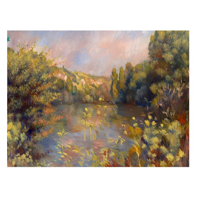 Magnettafel Büro Auguste Renoir - Landschaft mit See